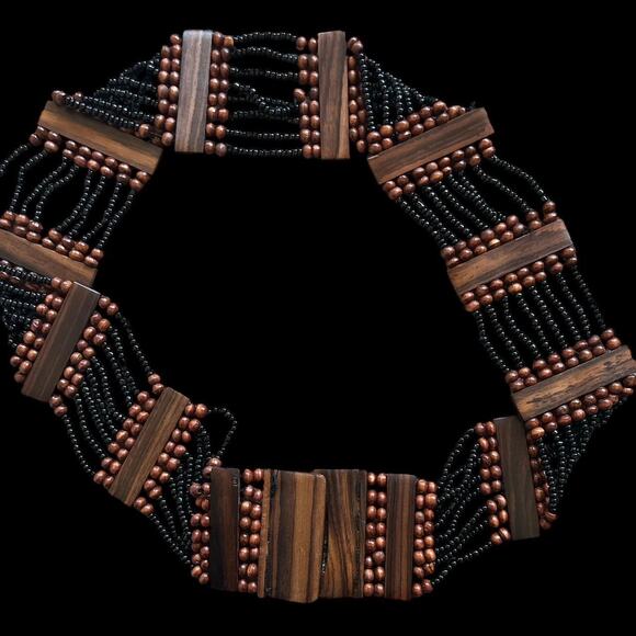 Vintage wooden Belt - Picture 3 of 5